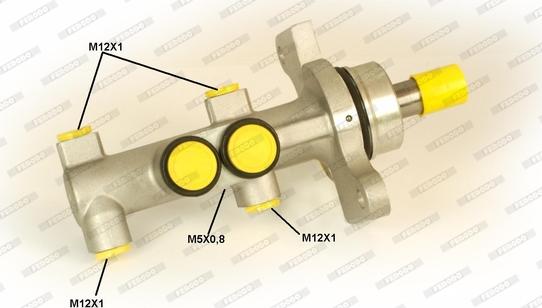 Ferodo FHM1226 - Головний гальмівний циліндр autocars.com.ua