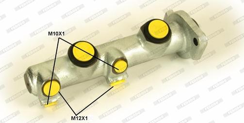 Ferodo FHM636 - Главный тормозной цилиндр autodnr.net