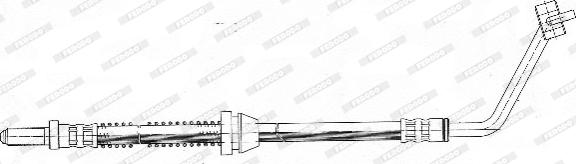 Ferodo FHY2080 - Гальмівний шланг autocars.com.ua