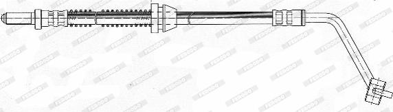 Ferodo FHY2081 - Тормозной шланг avtokuzovplus.com.ua