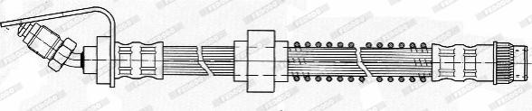 Ferodo FHY2242 - Гальмівний шланг autocars.com.ua