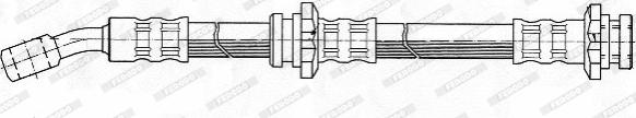 Ferodo FHY2436 - Тормозной шланг autodnr.net