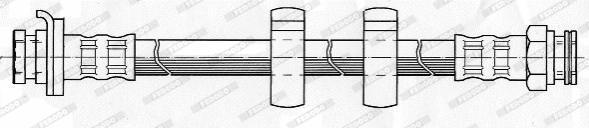 Ferodo FHY2460 - Тормозной шланг avtokuzovplus.com.ua