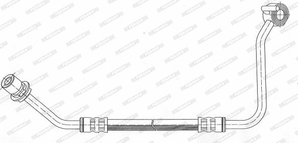 Ferodo FHY2493 - Тормозной шланг autodnr.net