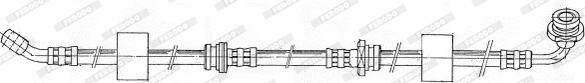 Ferodo FHY2509 - Гальмівний шланг autocars.com.ua