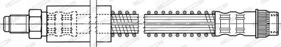 Ferodo FHY2601 - Гальмівний шланг autocars.com.ua