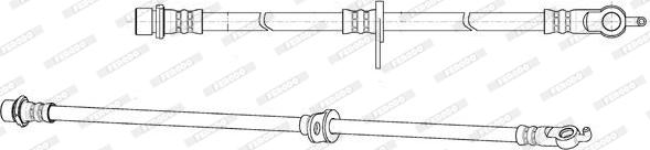 Ferodo FHY2674 - Гальмівний шланг autocars.com.ua