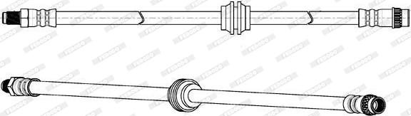 Ferodo FHY2677 - Гальмівний шланг autocars.com.ua