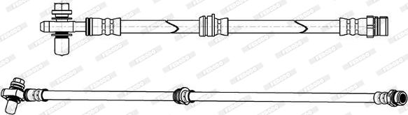Ferodo FHY2728 - Тормозной шланг avtokuzovplus.com.ua