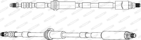 Ferodo FHY2733 - Гальмівний шланг autocars.com.ua