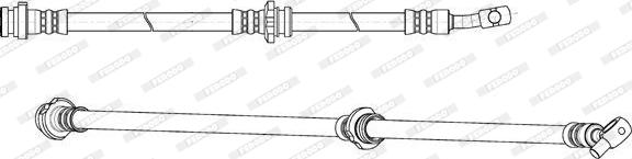 Ferodo FHY2734 - Тормозной шланг avtokuzovplus.com.ua