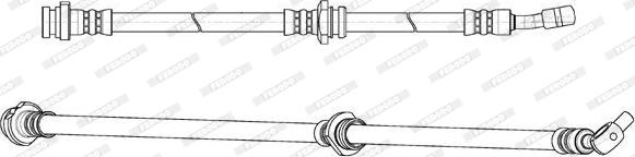 Ferodo FHY2735 - Тормозной шланг avtokuzovplus.com.ua