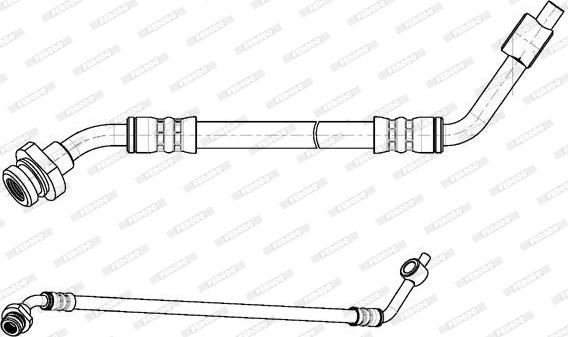 Ferodo FHY2740 - Гальмівний шланг autocars.com.ua