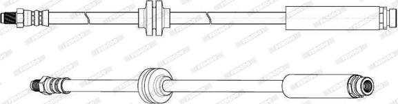 Ferodo FHY2743 - Гальмівний шланг autocars.com.ua