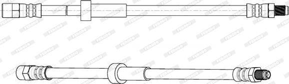 Ferodo FHY2744 - Гальмівний шланг autocars.com.ua