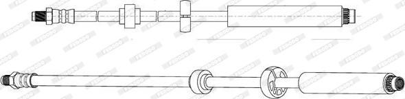 Ferodo FHY2745 - Тормозной шланг avtokuzovplus.com.ua