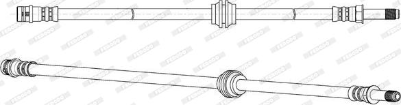 Ferodo FHY2776 - Тормозной шланг avtokuzovplus.com.ua