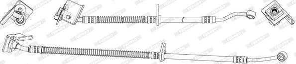 Ferodo FHY2789 - Гальмівний шланг autocars.com.ua