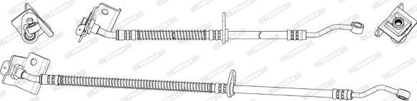 Ferodo FHY2790 - Гальмівний шланг autocars.com.ua