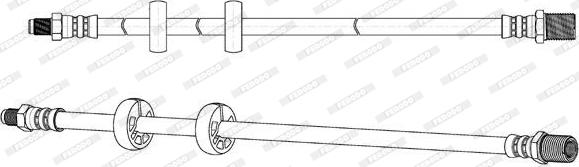Ferodo FHY2795 - Тормозной шланг avtokuzovplus.com.ua