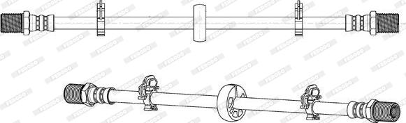 Ferodo FHY2797 - Тормозной шланг avtokuzovplus.com.ua