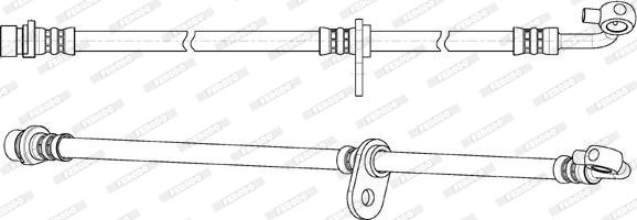 Ferodo FHY2810 - Гальмівний шланг autocars.com.ua