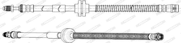 Ferodo FHY2811 - Гальмівний шланг autocars.com.ua
