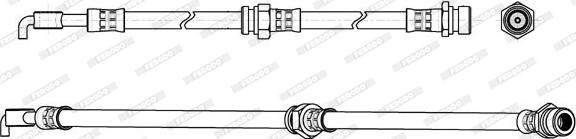 Ferodo FHY2816 - Гальмівний шланг autocars.com.ua