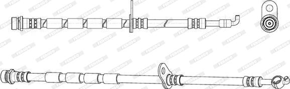 Ferodo FHY2830 - Гальмівний шланг autocars.com.ua