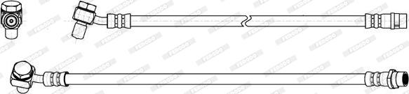 Ferodo FHY2833 - Тормозной шланг autodnr.net