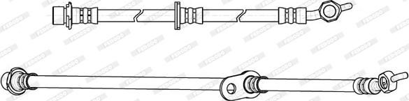 Ferodo FHY2843 - Гальмівний шланг autocars.com.ua