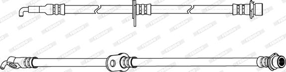 Ferodo FHY2846 - Тормозной шланг avtokuzovplus.com.ua