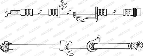 Ferodo FHY2851 - Тормозной шланг avtokuzovplus.com.ua