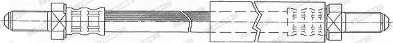 Ferodo FHY2909 - Тормозной шланг autodnr.net