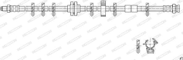 Ferodo FHY2939 - Гальмівний шланг autocars.com.ua