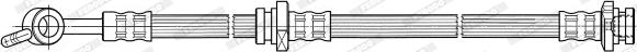 Ferodo FHY3058 - Тормозной шланг avtokuzovplus.com.ua
