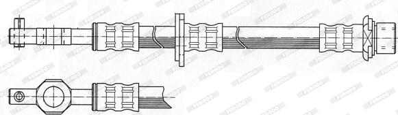 Ferodo FHY3085 - Гальмівний шланг autocars.com.ua
