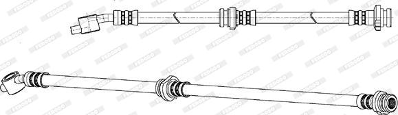 Ferodo FHY3095 - Тормозной шланг avtokuzovplus.com.ua