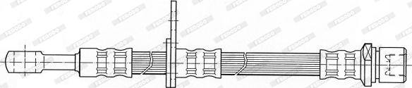 Ferodo FHY3103 - Гальмівний шланг autocars.com.ua