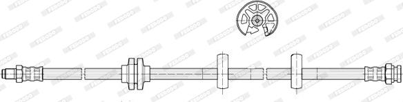 Ferodo FHY3117 - Тормозной шланг avtokuzovplus.com.ua