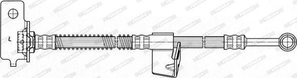 Ferodo FHY3122 - Гальмівний шланг autocars.com.ua