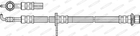 Ferodo FHY3135 - Тормозной шланг avtokuzovplus.com.ua