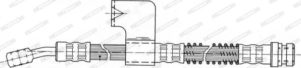 Ferodo FHY3143 - Гальмівний шланг autocars.com.ua