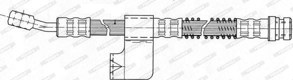 Ferodo FHY3144 - Гальмівний шланг autocars.com.ua