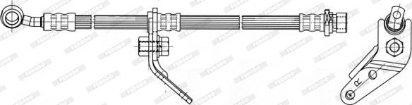 Ferodo FHY3184 - Гальмівний шланг autocars.com.ua