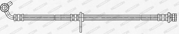 Ferodo FHY3191 - Гальмівний шланг autocars.com.ua