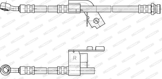 Ferodo FHY3262 - Гальмівний шланг autocars.com.ua