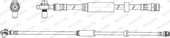 Ferodo FHY3284 - Тормозной шланг avtokuzovplus.com.ua