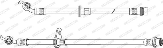 Ferodo FHY3298 - Гальмівний шланг autocars.com.ua