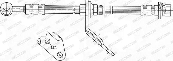 Ferodo FHY3304 - Тормозной шланг avtokuzovplus.com.ua